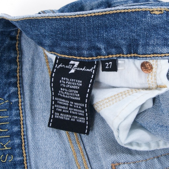 High Waist Skinny Ankle Side Slits Released Hem - Picture 7 of 8